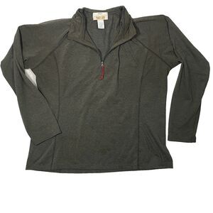 Orvis Trout Bum Men’s Quarter Zip Pullover Size XL Green Outdoor Sweater